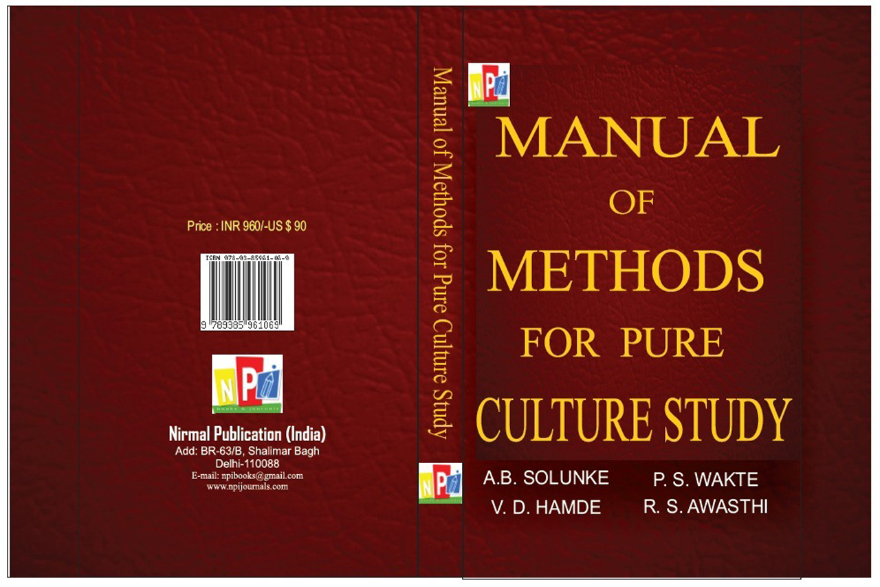 Manual of Methods for Pure Culture Study
