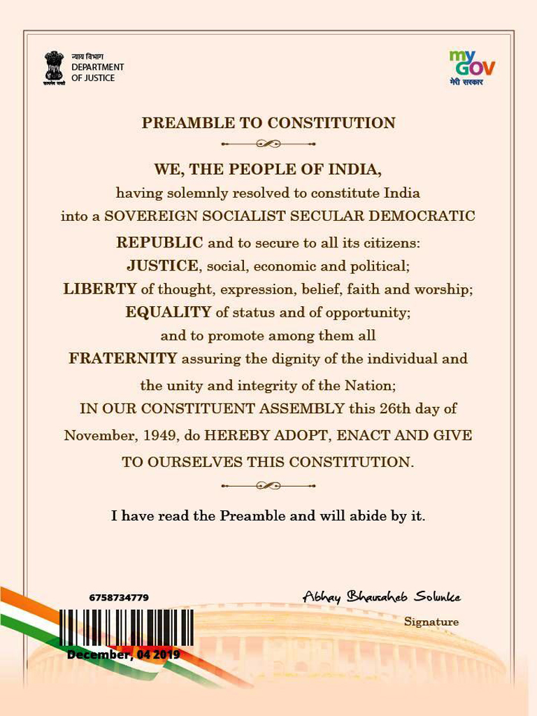 Constitution Day Pledge