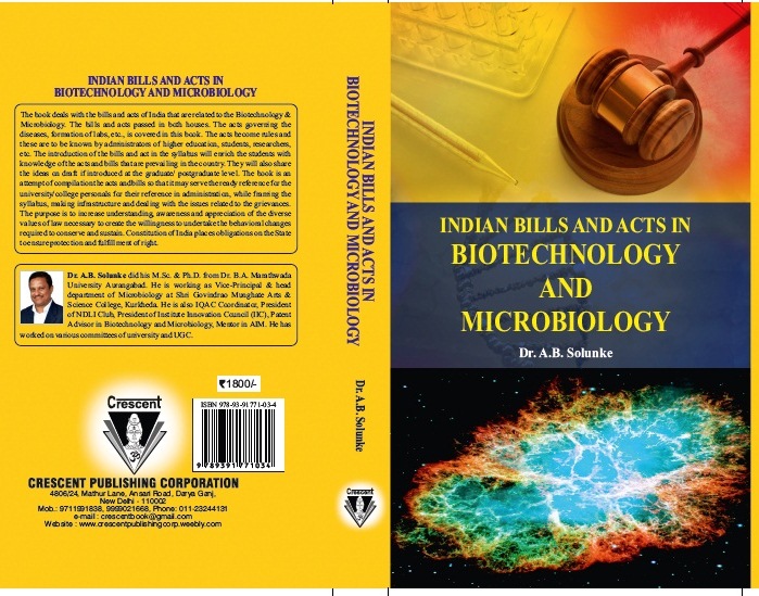 Indian Bills & Acts in Biotechnology & Microbiology