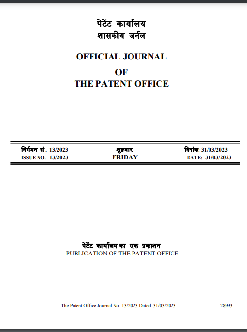 OFFICIAL JOURNAL OF THE PATENT OFFICE